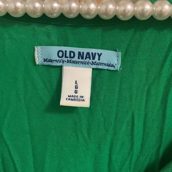 Old navy green maternity dress large - Picture 4 of 5